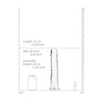 RealRock 31 cm Straight Crystal Clear Dildo > Dildos > Large Dildos