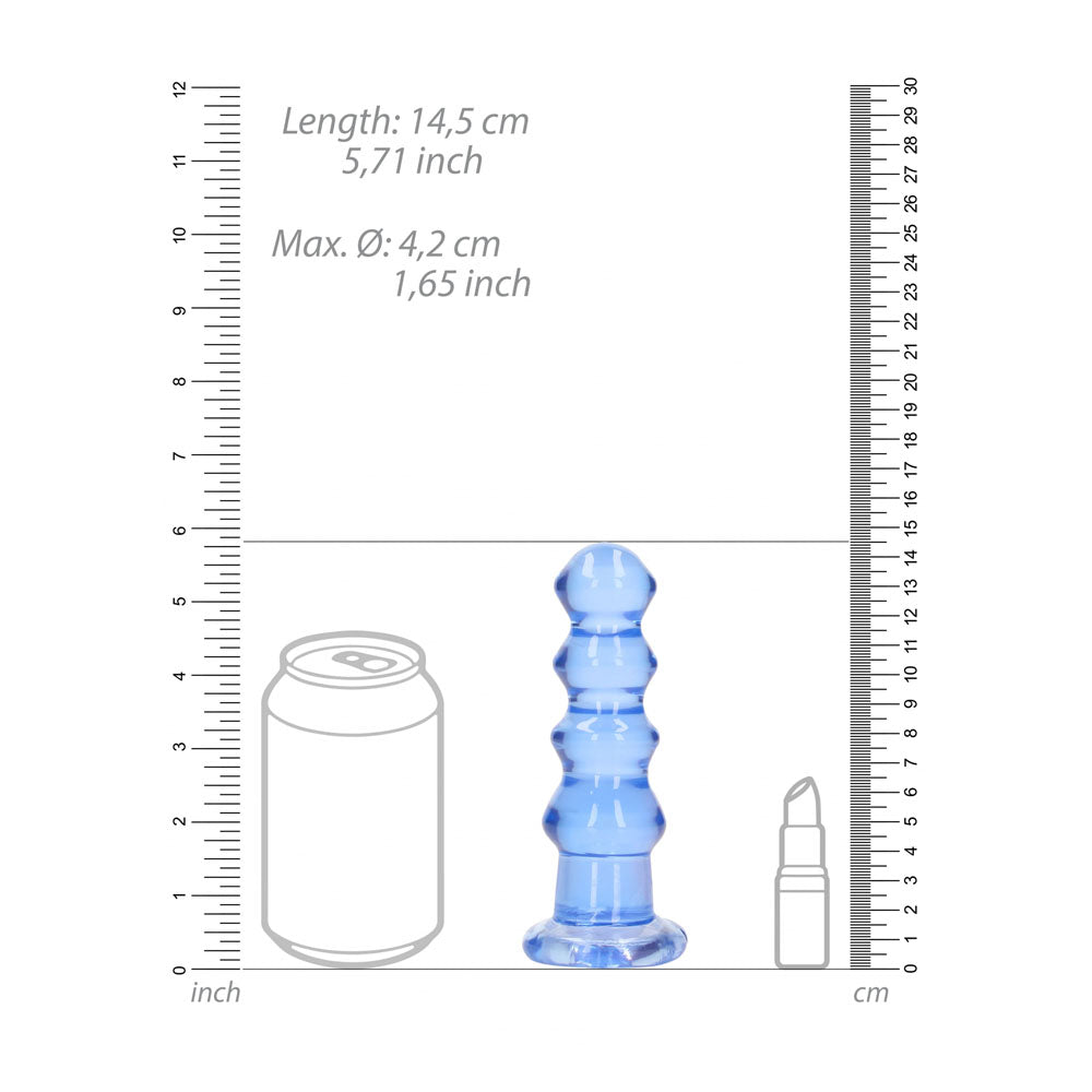Realrock Curvy 14 cm – Clear 14 cm Butt Plug > Anal Range > Butt Plugs