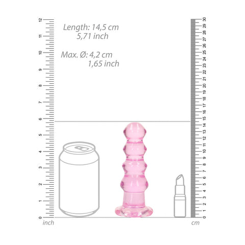 Realrock Curvy 14 cm – Clear Butt Plug > Anal Range > Butt Plugs