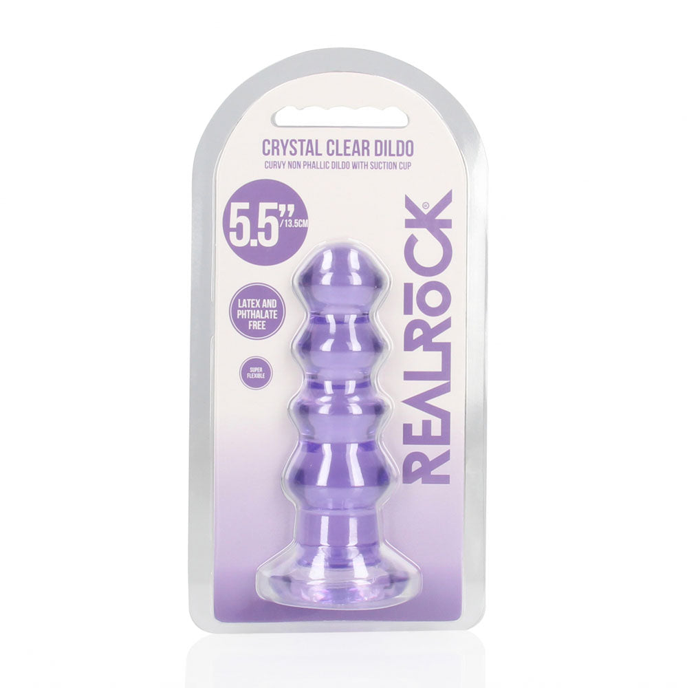 RealRock Curvy 14 cm – Clear 14 cm Butt Plug > Anal Range > Butt Plugs