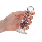RealRock Curvy Anal Plug – 14 cm Transparent Butt Plug > Anal Range > Butt Plugs