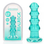 Realrock Curvy 14 cm – Clear Butt Plug Turquoise > Anal Range > Butt Plugs
