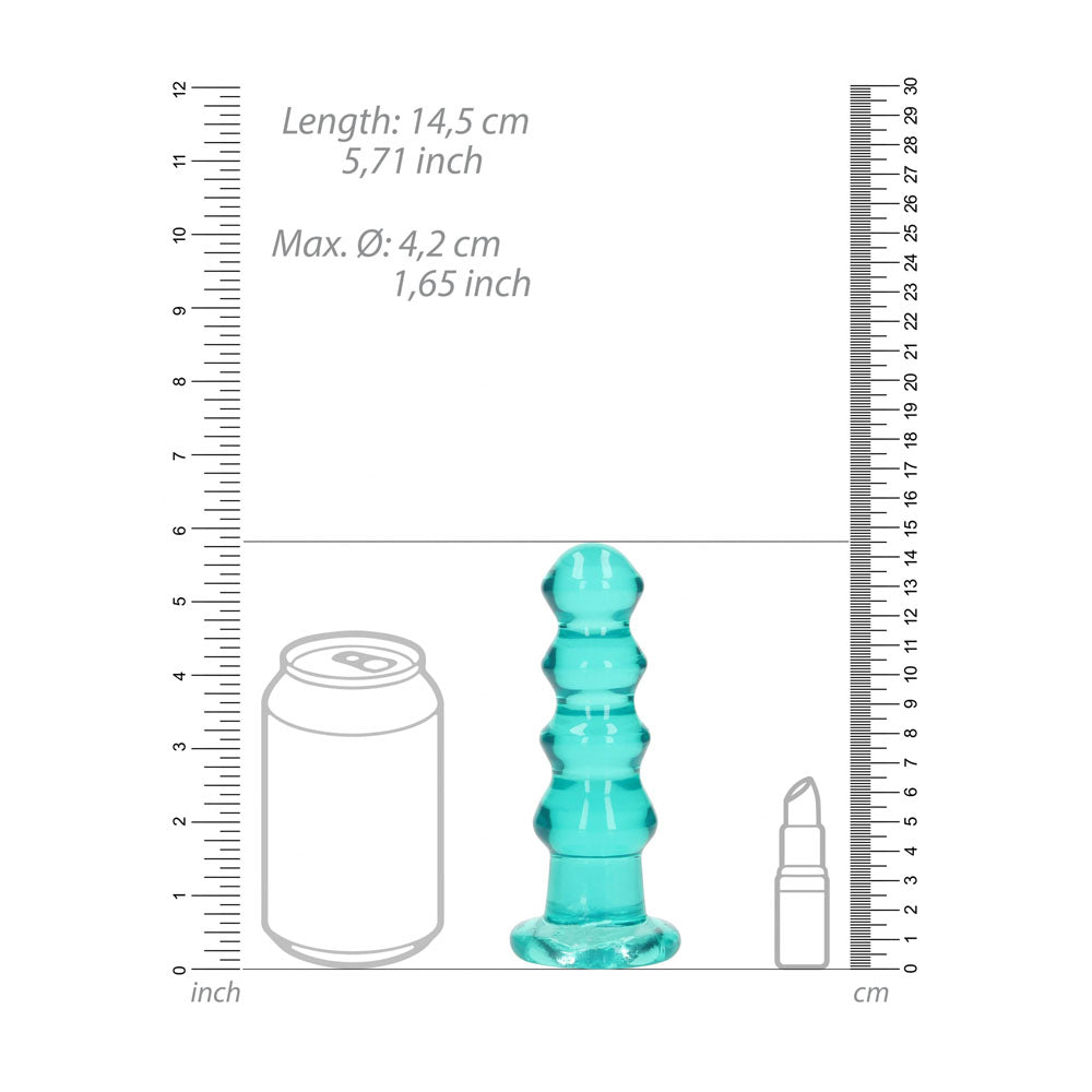 RealRock Curvy 14 cm Butt Plug – Clear Anal Plug > Anal Range > Butt Plugs