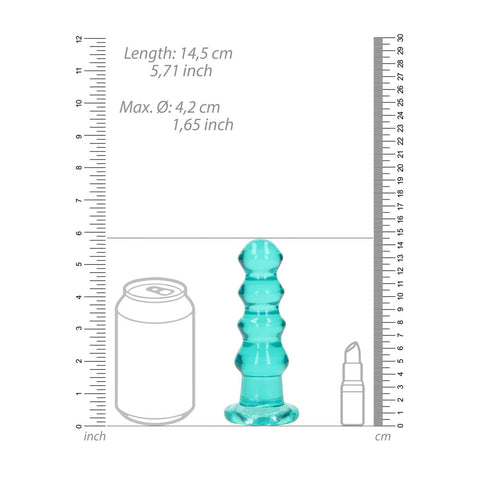 RealRock Curvy 14 cm Butt Plug – Clear Anal Plug > Anal Range > Butt Plugs