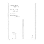 Realrock 34 Centimeter Double Dong Clear 14 Inch Double Ended Dildo > Dildos > Double Dildos