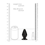 RealRock Crystal Clear 9 cm Suction Cup Butt Plug > Anal Range > Butt Plugs