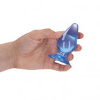 RealRock Crystal Clear 9 cm Suction Cup Butt Plug > Anal Range > Butt Plugs