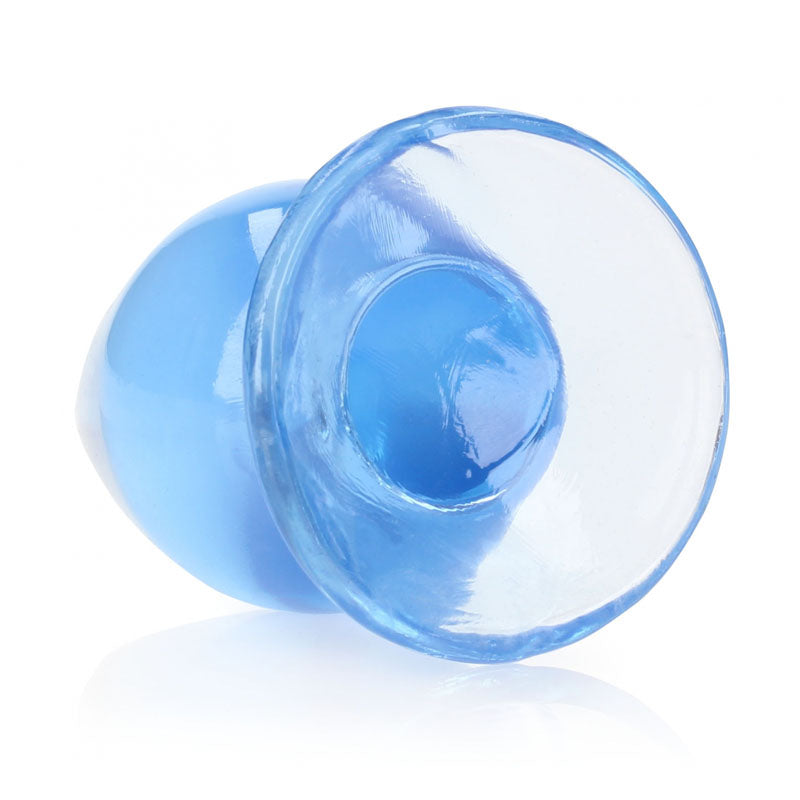 RealRock Crystal Clear 9 cm Suction Cup Butt Plug > Anal Range > Butt Plugs