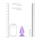Realrock Crystal Clear 9 cm Suction Cup Anal Plug > Anal Range > Butt Plugs