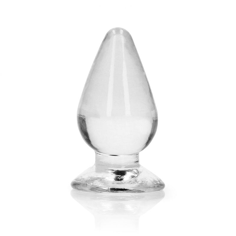 Realrock Crystal Clear 9 cm Suction Cup Anal Plug Clear > Anal Range > Butt Plugs Main image