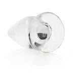 RealRock Crystal Clear 9 cm Suction Cup Butt Plug > Anal Range > Butt Plugs