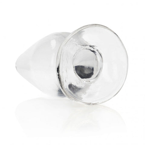 REALROCK Crystal Clear 9 cm Butt Plug – Phthalate-Free Suction Cup Anal Plug > Anal Range > Butt Plugs
