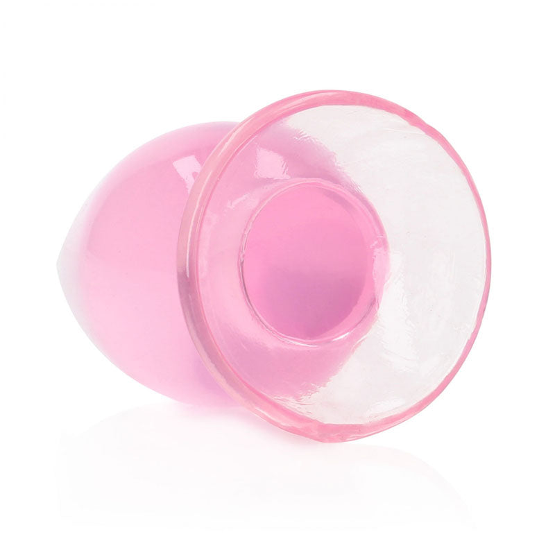 Realrock Crystal Clear 4.5 Inch Suction Cup Butt Plug > Anal Range > Butt Plugs