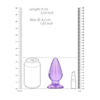 Realrock Crystal Clear Anal Plug – Suction Base Phthalate-Free 11.5 Cm > Anal Range > Butt Plugs