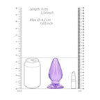 Realrock Crystal Clear 11.5 cm Suction Cup Butt Plug > Anal Range > Butt Plugs