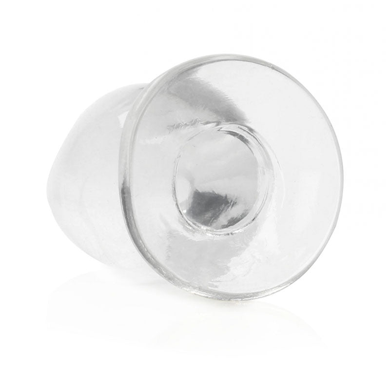 Realrock Crystal Clear 11.5 cm Suction Cup Butt Plug > Anal Range > Butt Plugs