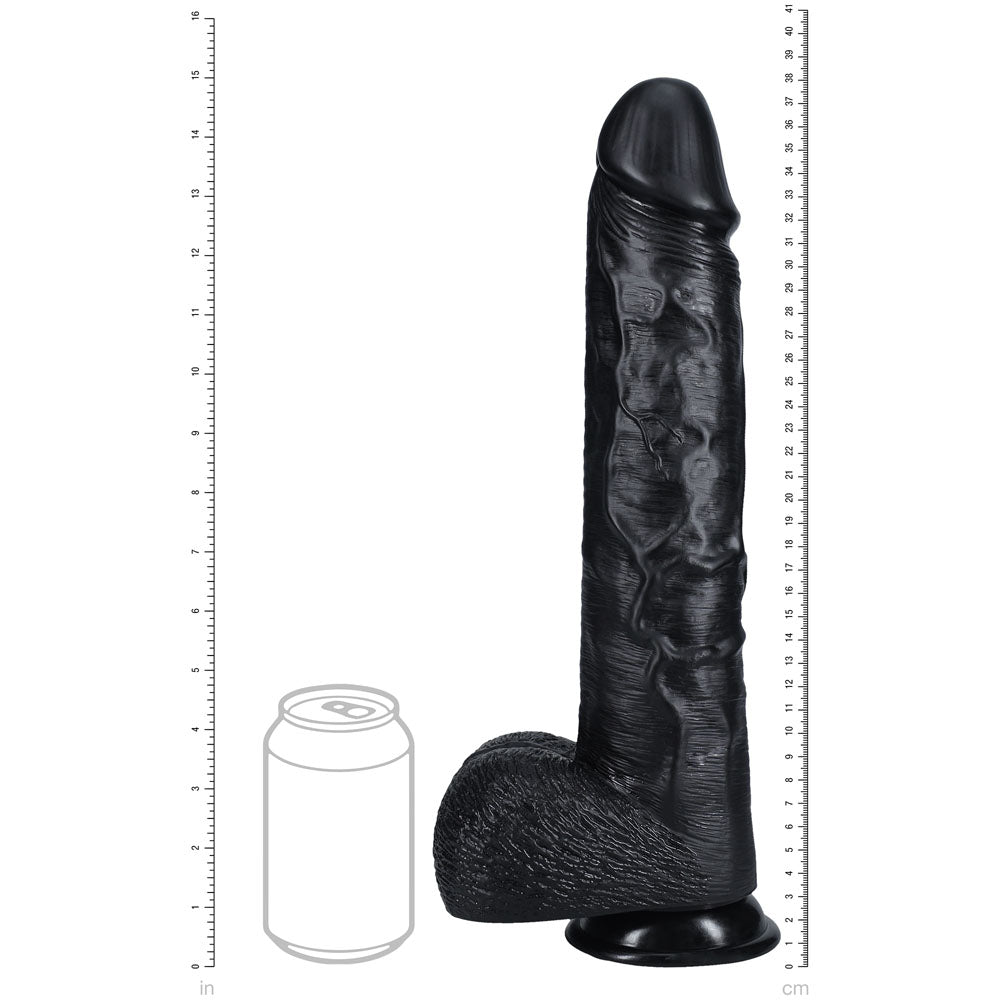 RealRock 38cm Extra Long Dildo with Balls – 15 Inch Dildo > Dildos > Oversized Toys