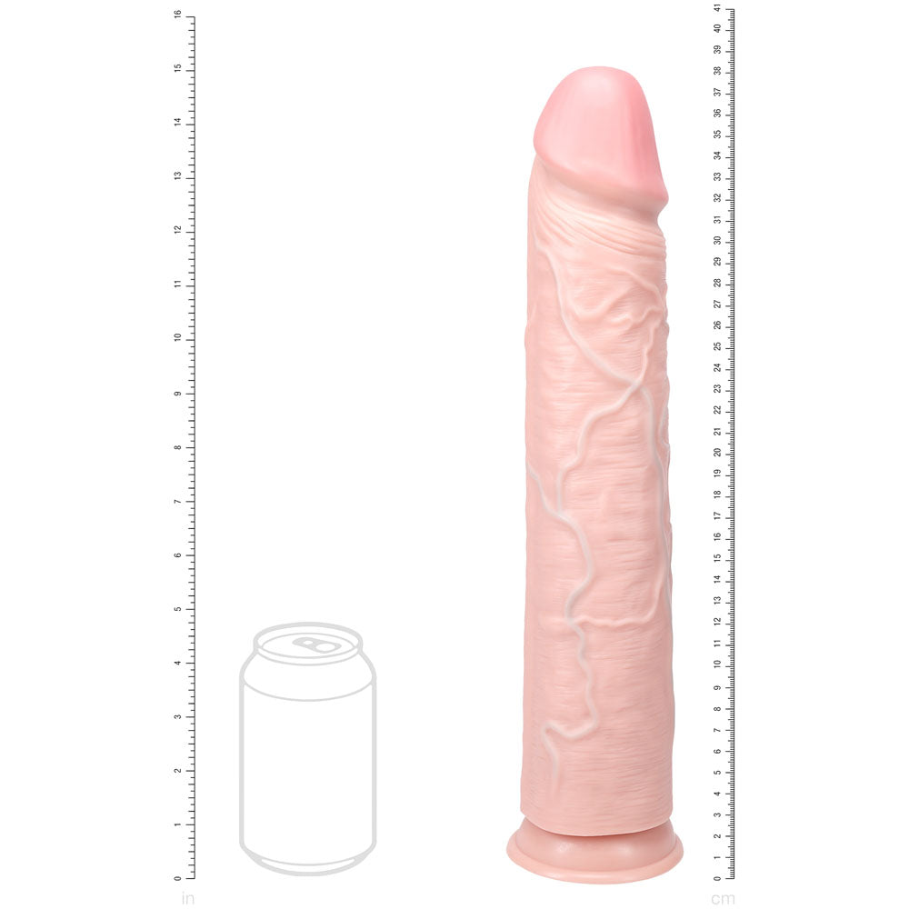 RealRock Extra Long No Balls Realistic Dildo 15 Inch Flesh Color > Dildos > Oversized Toys
