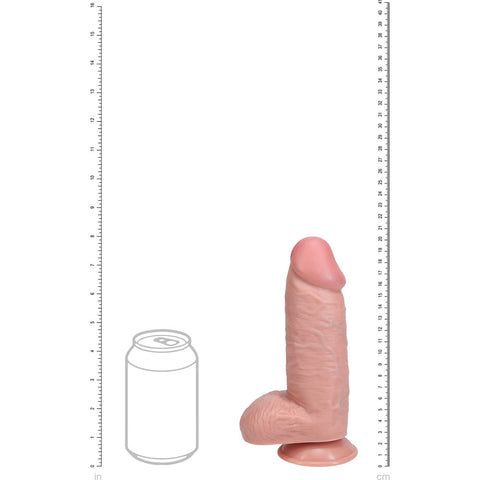 REALROCK 20cm Extra Thick Dildo with Balls - 8 Inch Realistic Dong Dongs Realistic