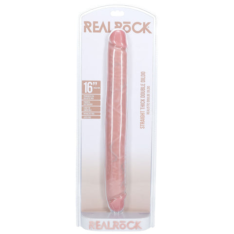 Realrock 40cm Thick Double Dildo Flesh Double Dongs
