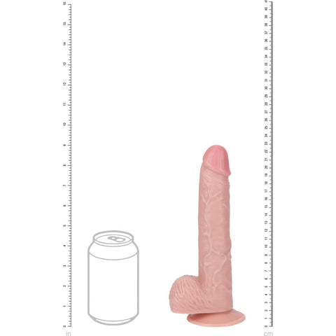 REALROCK 23cm Vibrating Cock + Balls - 9 Inch Dildo Dongs Realistic