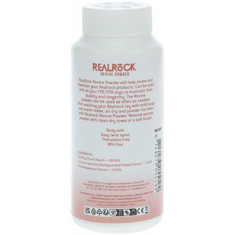RealRock Revive Powder 2 oz for TPE TPR Toy Care and Maintenance > Essentials > Toy Cleaners