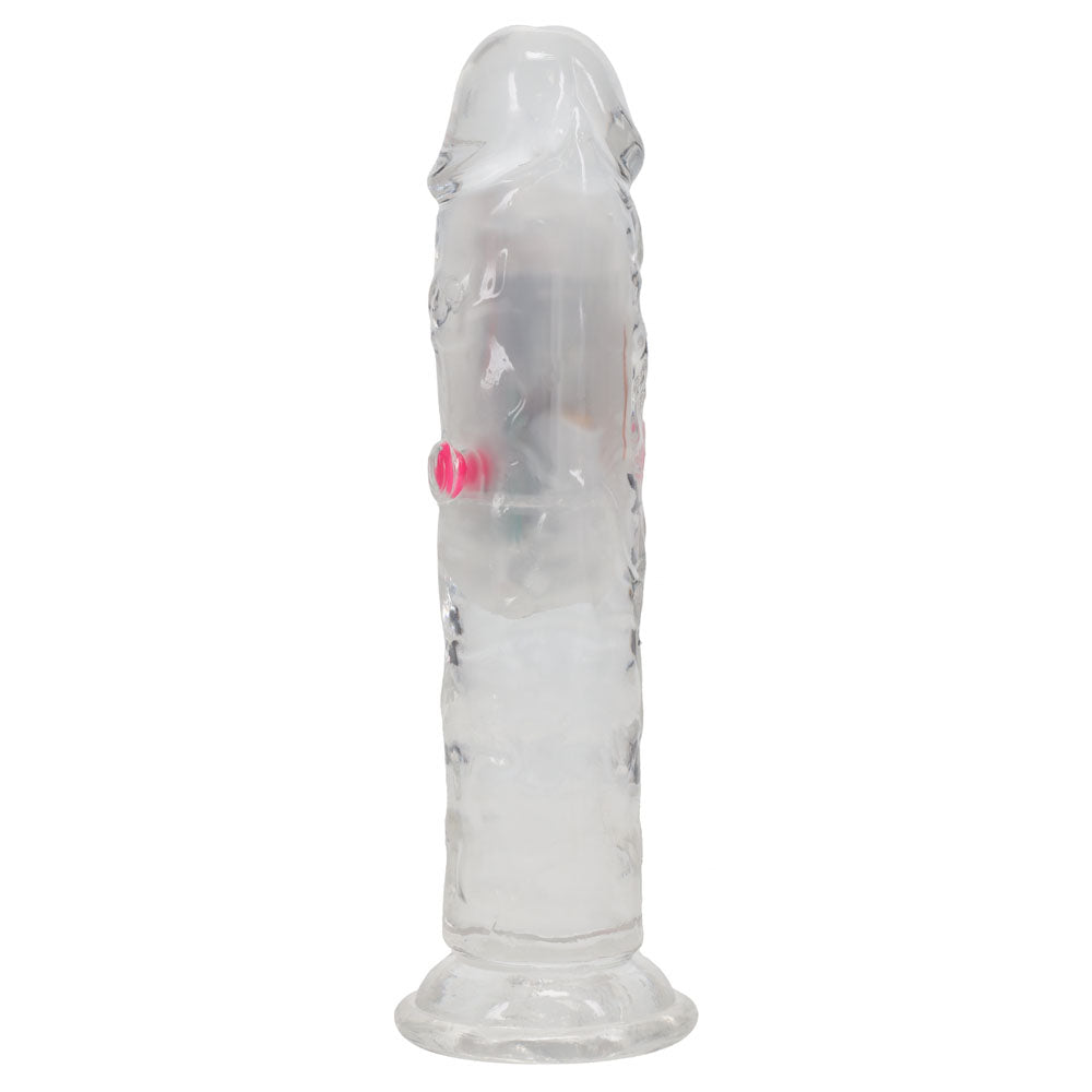 Realrock 6 Inch Clear Wireless Rechargeable LED Vibrating Dong DONGS