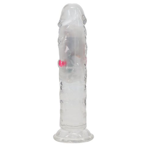Realrock 6 Inch Clear Wireless Rechargeable LED Vibrating Dong DONGS