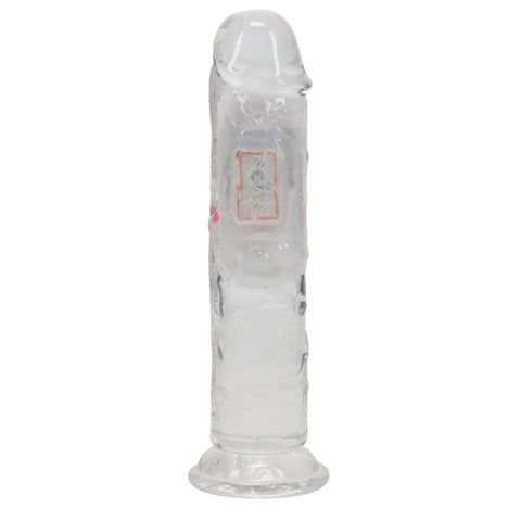 Realrock 6 Inch Clear Wireless Rechargeable LED Vibrating Dong DONGS