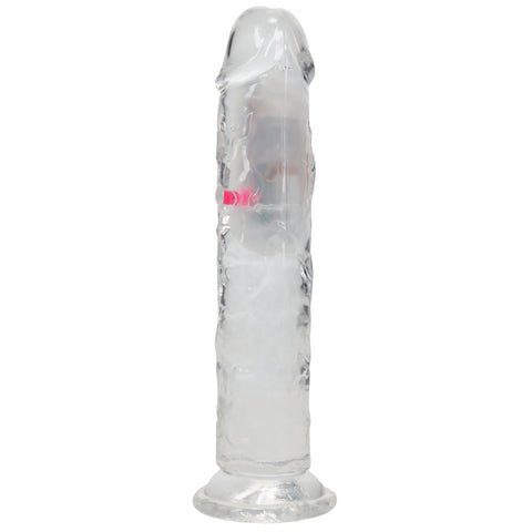 REALROCK 7 Inch Clear LED Wireless Rechargeable Vibrating Dong DONGS