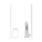 Realrock 7 Inch Clear LED Vibrating Dong with Remote Control > Vibrators > Realistic Vibrators