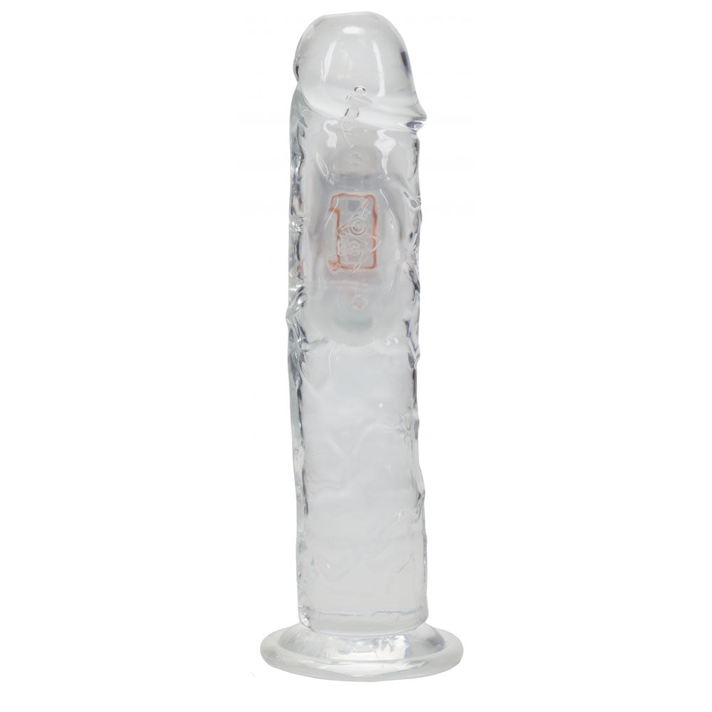 REALROCK 8 Inch No Balls Wireless LED Vibrating Dong Clear Vibrating Dong with Remote > Vibrators > Realistic Vibrators
