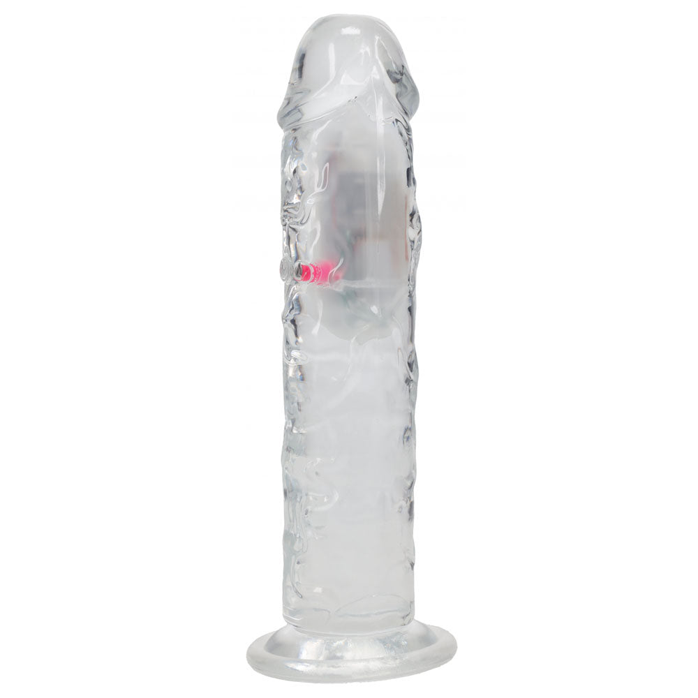 REALROCK 8 Inch No Balls Wireless LED Vibrating Dong Clear Vibrating Dong with Remote > Vibrators > Realistic Vibrators