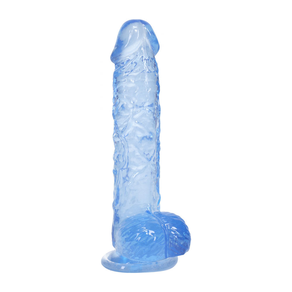 RealRock Crystal Clear Dildo with Balls 5 Inch