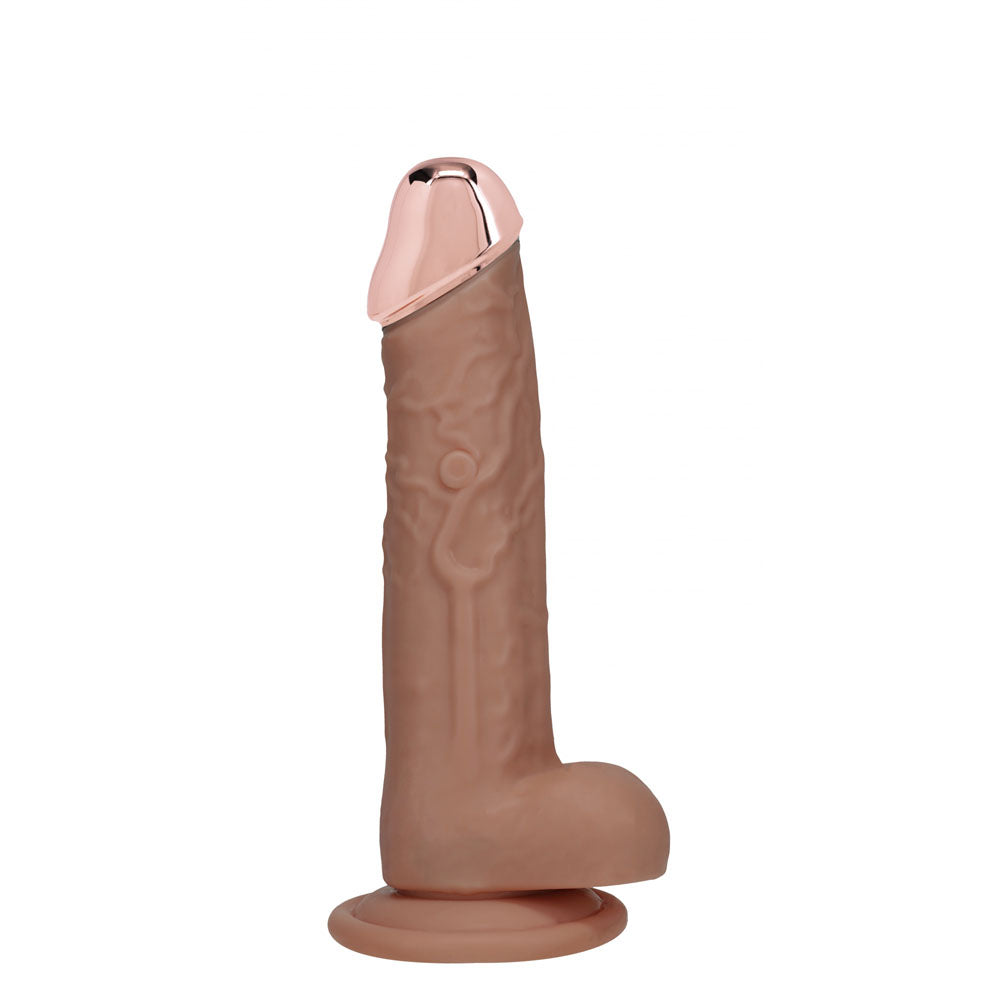 RealRock Metal Head 6 Inch USB Rechargeable Vibrating Dildo with Remote > Dildos > Realistic Dildos
