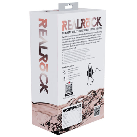 RealRock Metal Head 6 Inch USB Rechargeable Vibrating Dildo with Remote > Dildos > Realistic Dildos