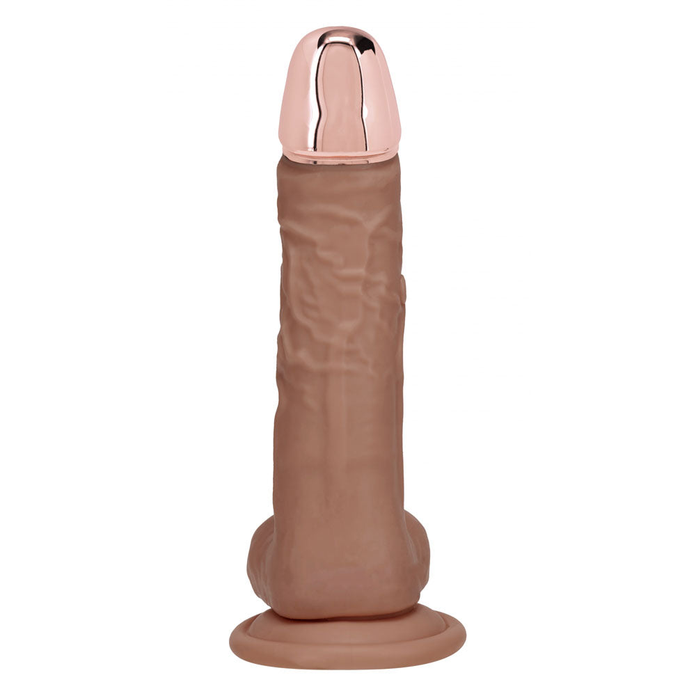 RealRock Metal Head 8 Inch Rechargeable Dildo – Wireless Remote Vibrating Dildo > Dildos > Realistic Dildos