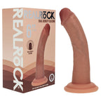 Realrock Dual Density Silicone Skin-Like Curved Dildo 6-Inch Tan DONGS