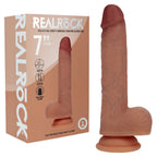 Realrock Dual Density - Rechargeable Vibrating Thrusting 7 Inch Dildo Tan > Dildos > Realistic Dildos