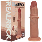 Realrock Dual Density Sliding Skin Silicone Dildo – 8 Inch Tan > Dildos > Realistic Dildos