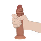 Realrock Dual Density Sliding Skin Silicone Dildo – 8 Inch > Dildos > Realistic Dildos