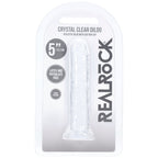Realrock Crystal Clear Dildo – Suction Cup Base 5 Inch > Dildos > Slim Dildos