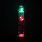 REALROCK 8 Inch No Balls Wireless LED Vibrating Dong Clear Vibrating Dong with Remote > Vibrators > Realistic Vibrators