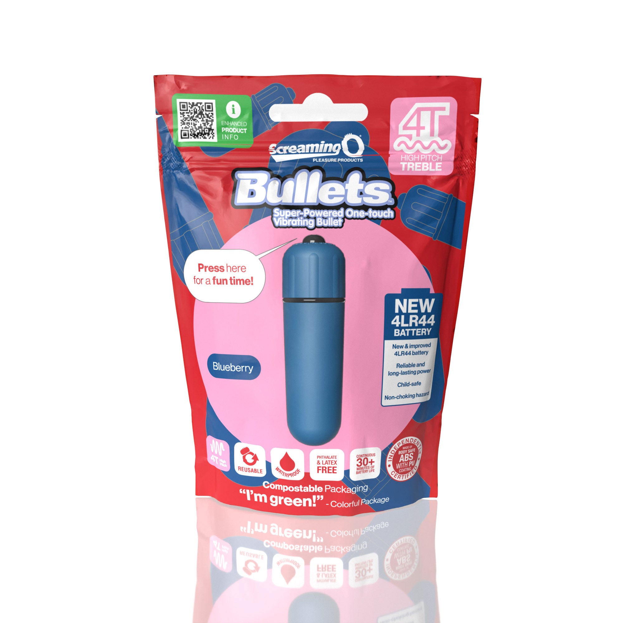 Bullets 4T High Pitch Treble (Blueberry) > Vibrators > Mini Vibrators