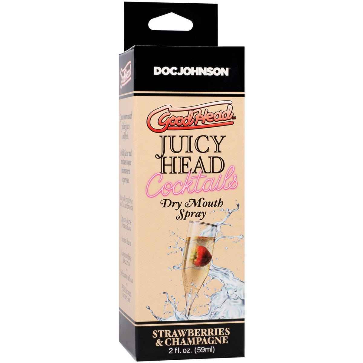 Goodhead Juicy Head (Strawberries Champagne) – Sugar-Free Vegan Friendly Dry Mouth Spray 2oz Default Title > Lube > Oral Gels & Sprays