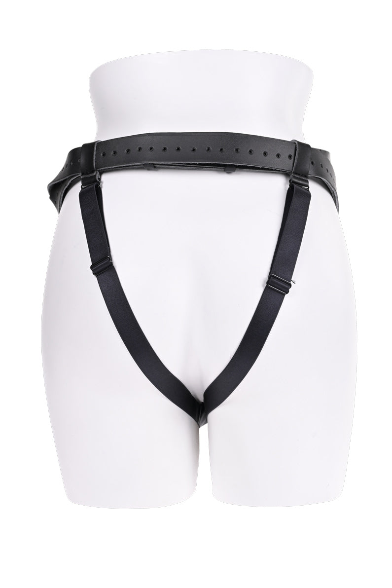 Sportsheets Aurora High Waisted Strap-On Harness (Black) Adjustable Up to 60 Inch Hips - Strap-On Harness > Dildos > Strap On Harnesses