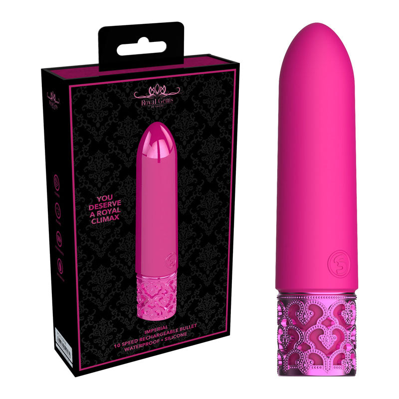 ROYAL GEMS Imperial Silicone Bullet 10 cm Rechargeable > Vibrators > Mini Vibrators Main image