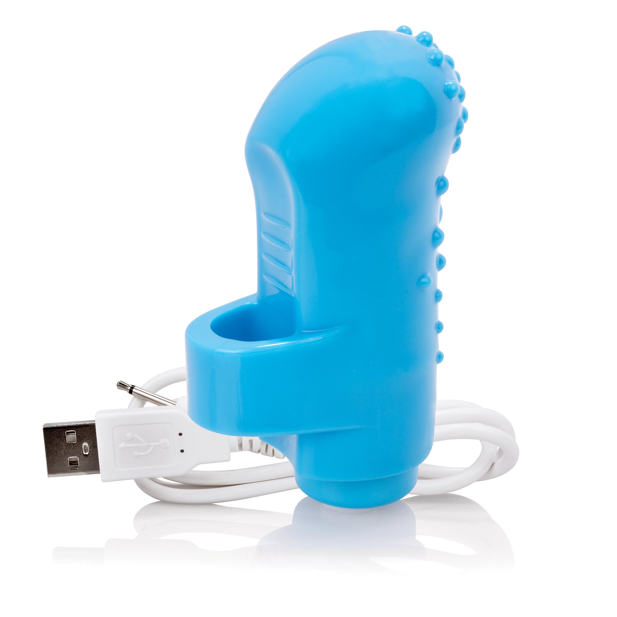 Charged Fing O Rechargeable Mini Finger Vibrator with Vooom Technology Silicone and ABS > Vibrators > Finger Vibrators