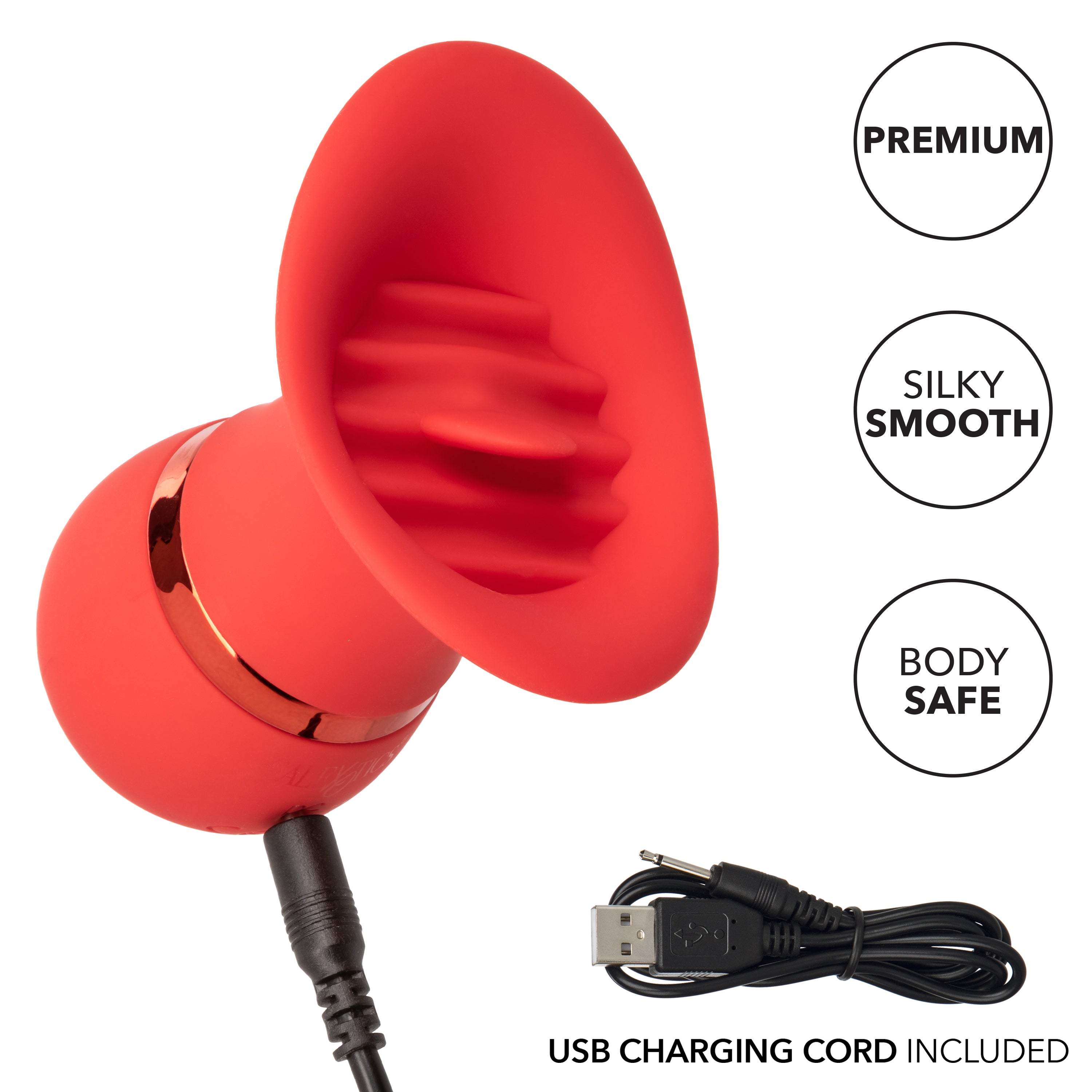 Tantalize French Kiss Charmer – Compact Flickering Tongue Teaser Vibrator > Vibrators > Ladies > Clitoral Vibrators and Stimulators