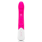 Rabbit Essentials Clitoral Suction Rabbit Vibrator Hot Pink with Body-Safe Silicone and Satin Storage Bag > Vibrators > Ladies > Rabbit Multi